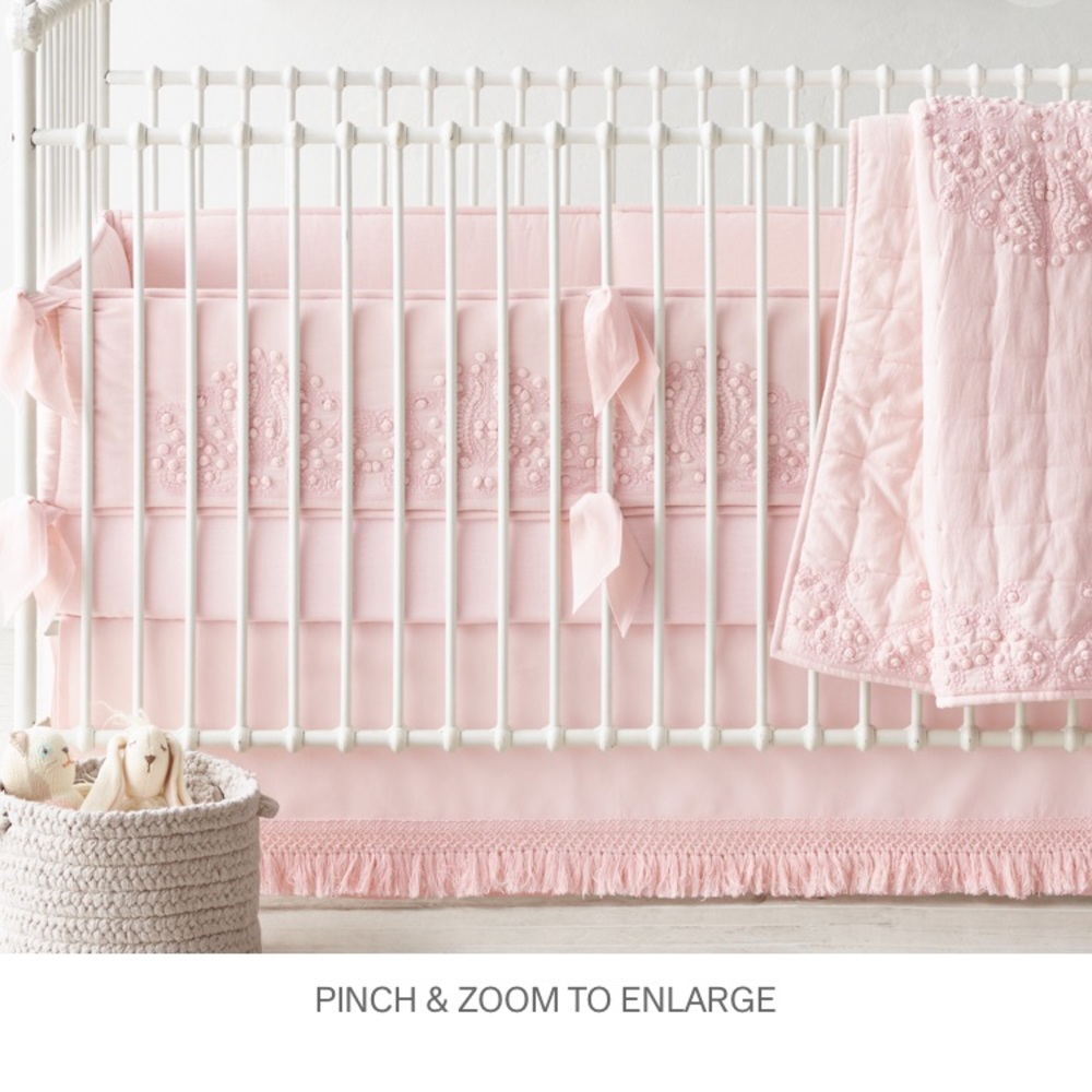 RH Baby & Child White Amara Nursery Bedding